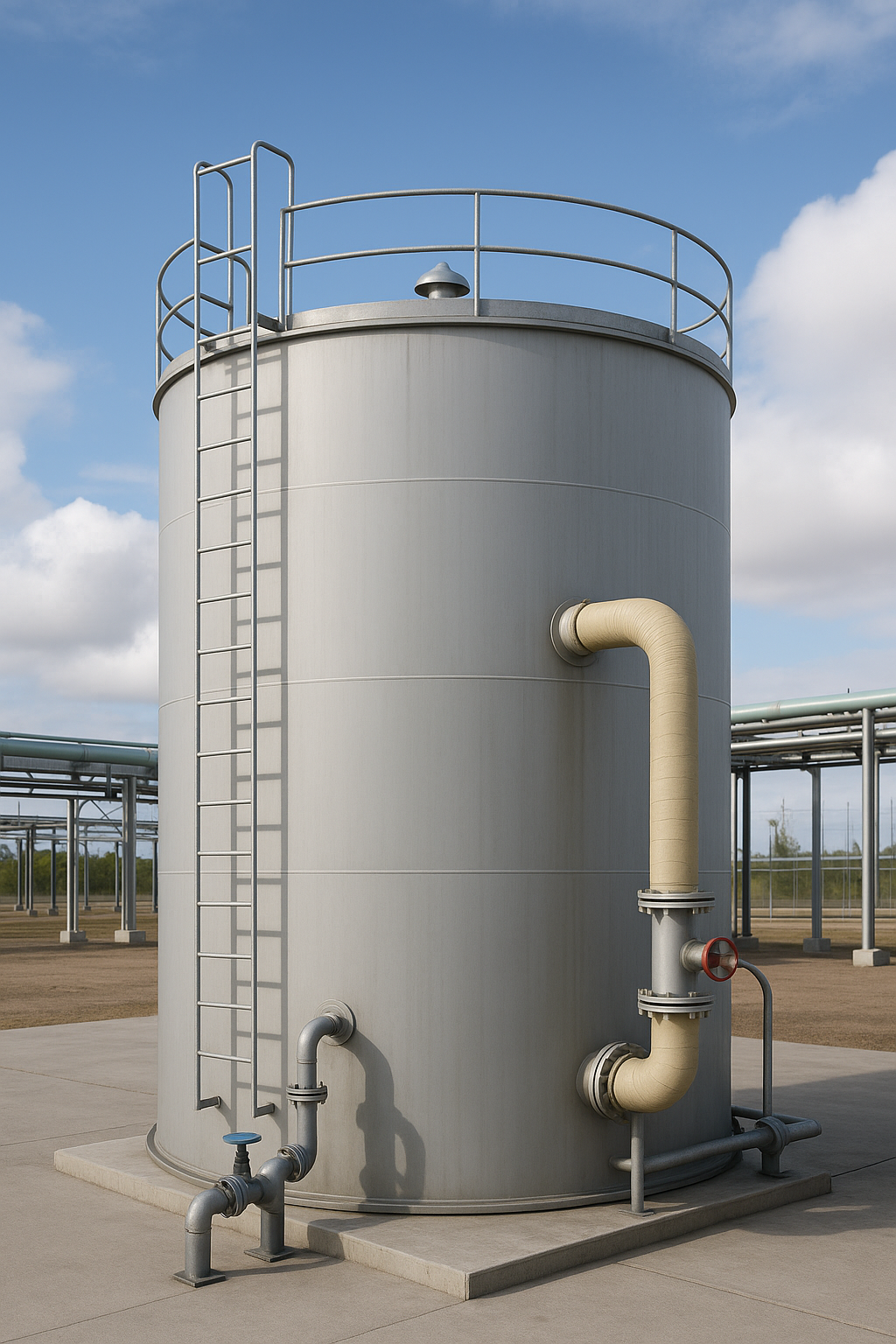 Feedstock tank for biodiesel plant